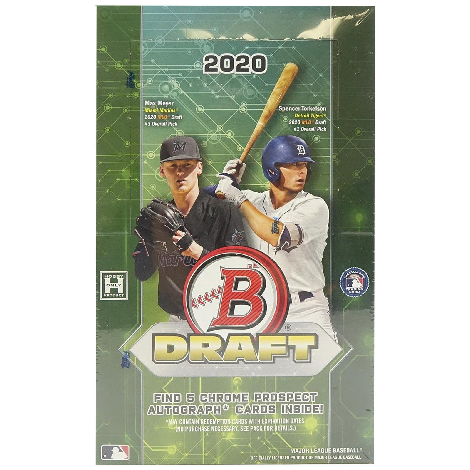 2020BowmanDraftSuperJumbo.jpg 2020 Bowman Draft Baseball Super Jumbo Hobby Box - Image 1