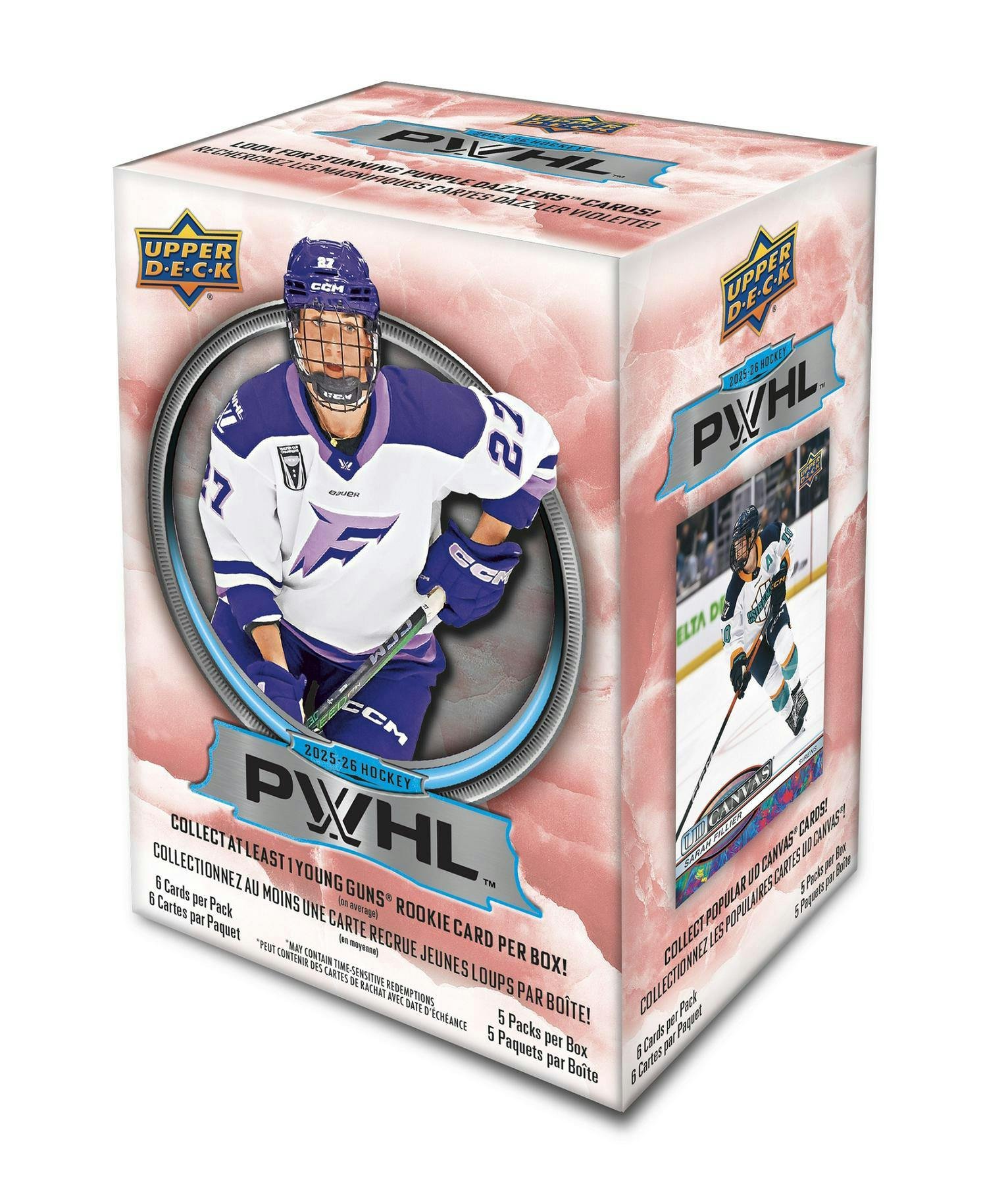 2025-26-ud-pwhl-blaster-box-1.jpg 2025/26 Upper Deck PWHL Hockey Blaster Box - Image 1