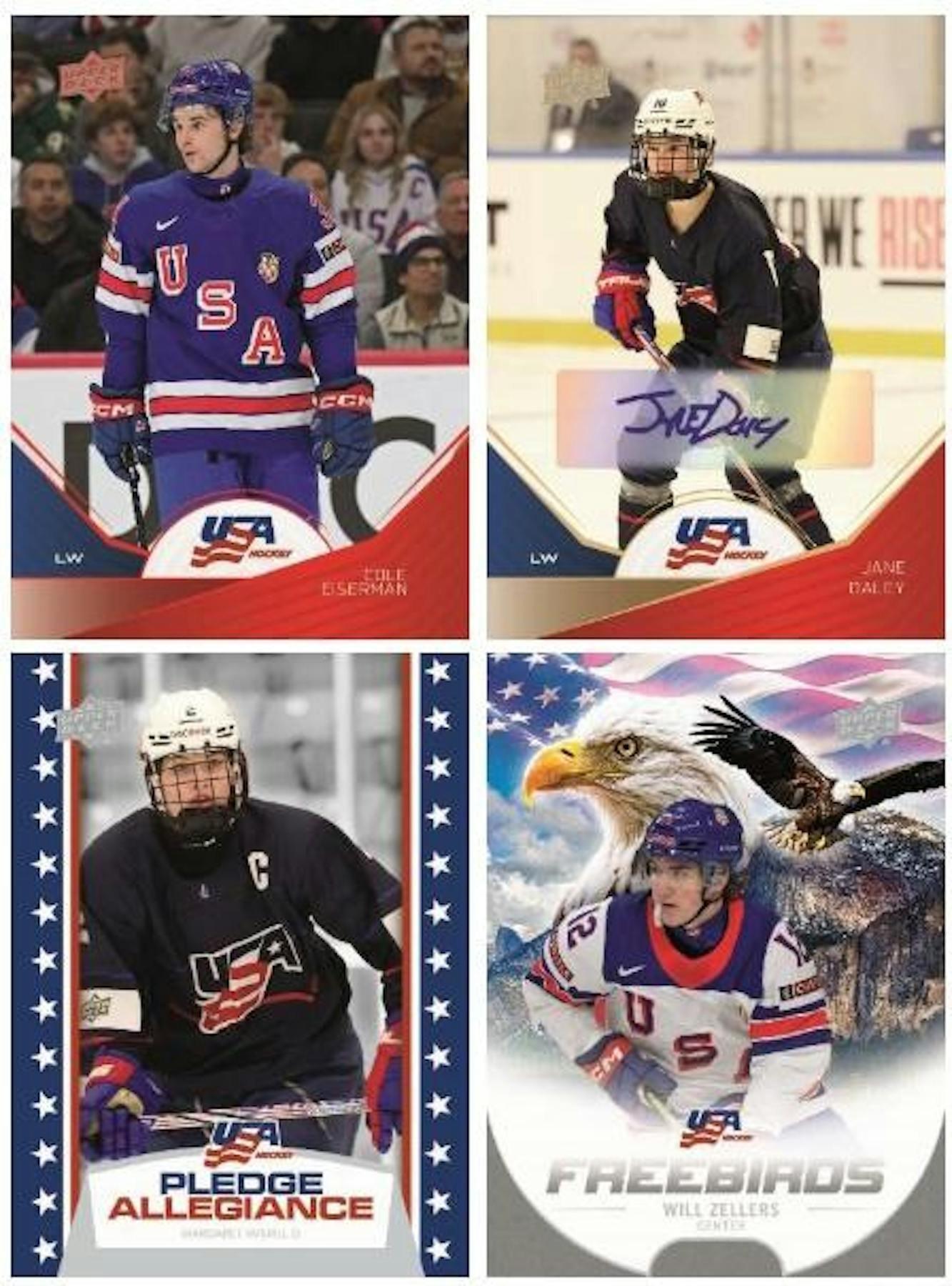 26-udusajuniors-blaster-cards-1.jpg 2026 Upper Deck Team USA Juniors Hockey Blaster Box - Image 1