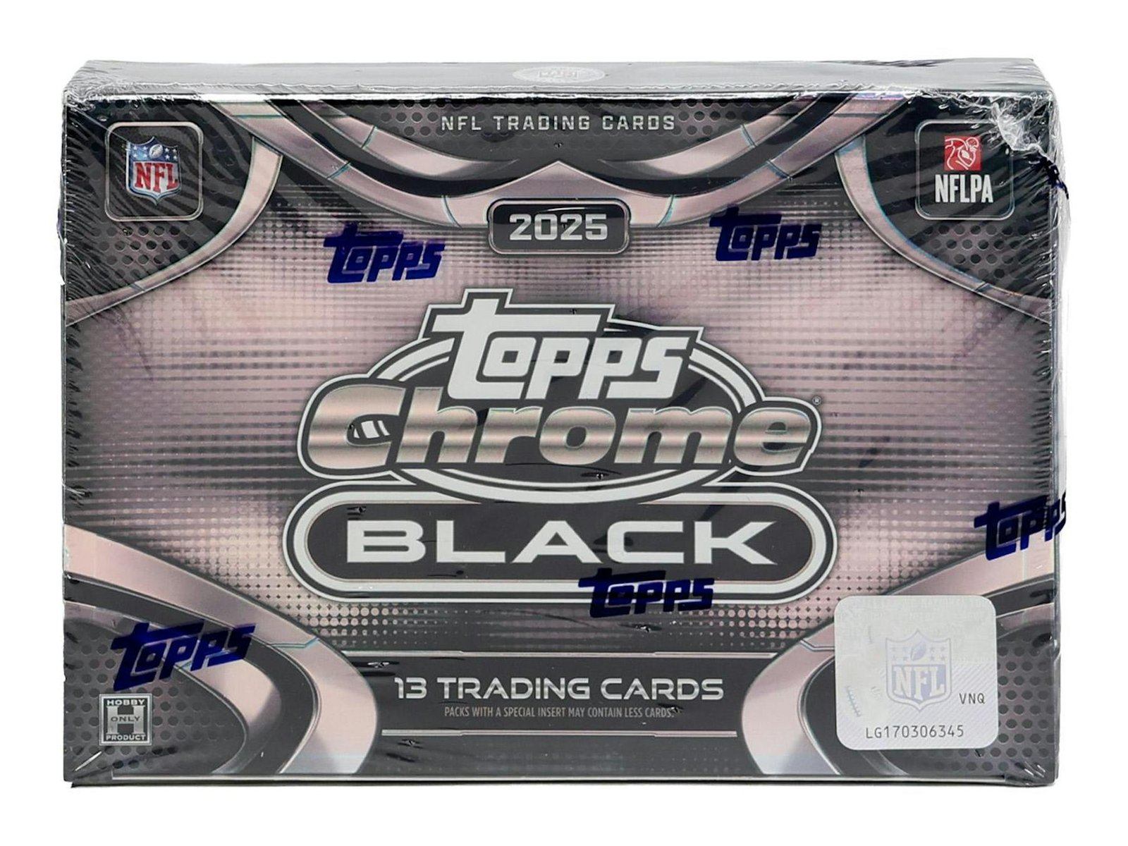 967980_004_070726-1.jpg 2025 Topps Chrome Black Football Hobby Box - Image 1