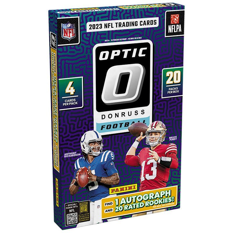 Optic.jpg 2023 Panini Donruss Optic Football Hobby 12 Box Case - Image 1