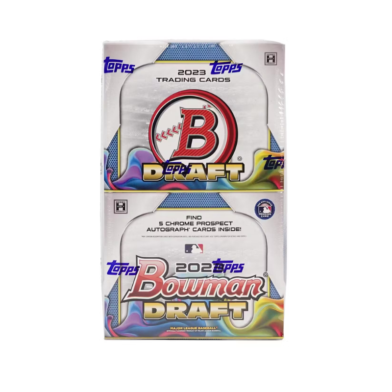resizingforshopify-2025-02-11T164702.501.png 2023 Bowman Draft Baseball Super Jumbo Hobby 6 Box Case - Image 1